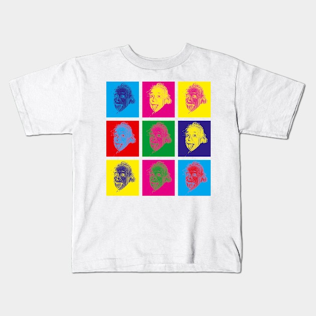 Einstein PopArt Kids T-Shirt by EagleFlyFree